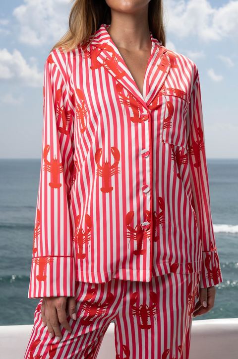 Women's Pyjama Trouser Set - Lobster