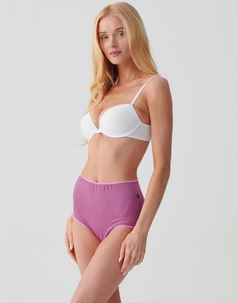 Multipack! 4 Pairs of Women's Bamboo Full Briefs – Bunch of Roses