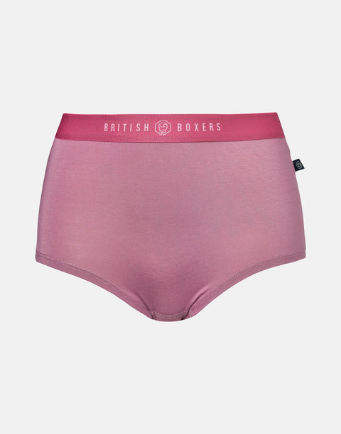 Multipack! 4 Pairs of Women's Bamboo Hipster Boxer Briefs – Bunch of Roses