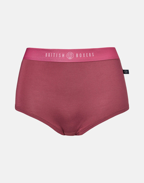 Multipack! 4 Pairs of Women's Bamboo Hipster Boxer Briefs – Bunch of Roses