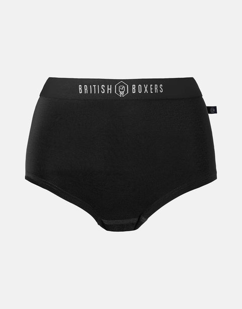 Multipack! 4 Pairs of Bamboo Hipster Boxer Briefs – Kohl Black - British Boxers