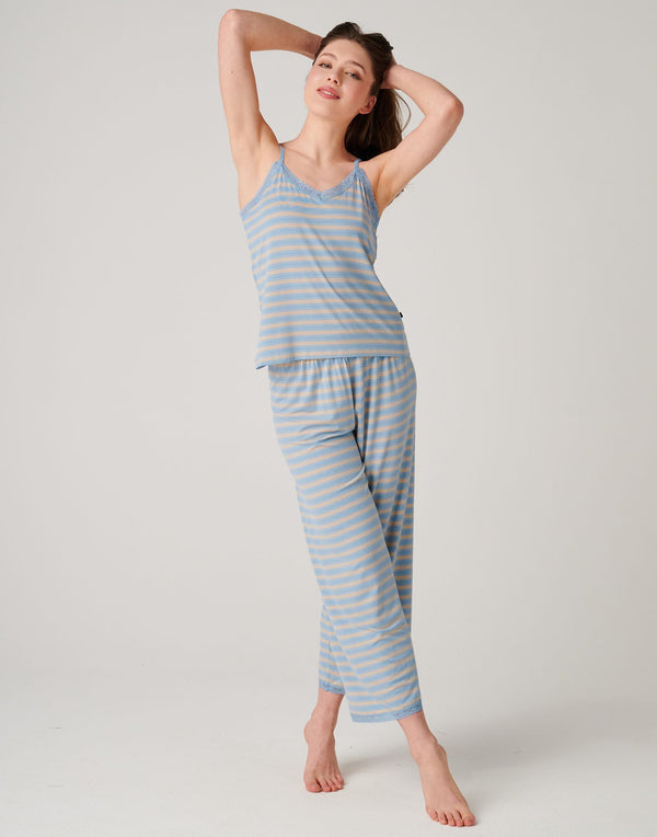 Women's Bamboo Lace Camisole Pyjama Set – Cornish