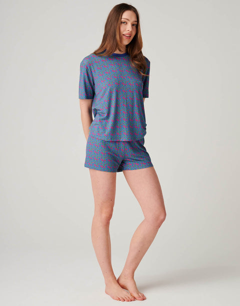 Women's Bamboo Short Pyjama Set - Boom Bloom!