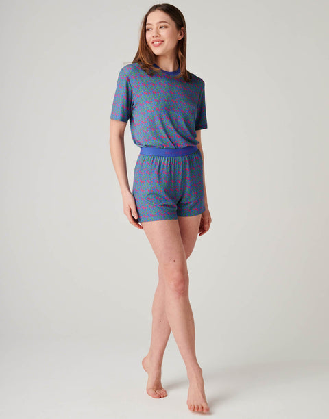 Women's Bamboo Short Pyjama Set - Boom Bloom!