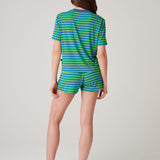 Women's Bamboo Short Pyjama Set - Sunny St Ives