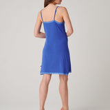 Women's Bamboo Lace Strappy Nightdress – Ultra Blue