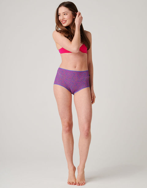 Multipack! 4 Pairs of Women's Bamboo Full Briefs – Wild Cat