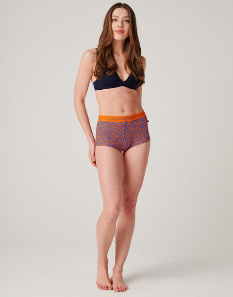 Multipack! 4 Pairs of Women's Bamboo Hipster Boxer Briefs – Wild Cat