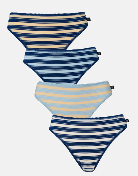 Multipack! 4 Pairs of Women's Bamboo High Leg Knickers – On the Pier