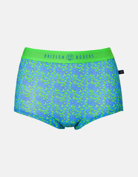 Multipack! 4 Pairs of Women's Bamboo Hipster Boxer Briefs – Boom Bloom!