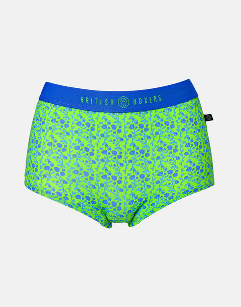Multipack! 4 Pairs of Women's Bamboo Hipster Boxer Briefs – Boom Bloom!