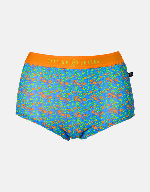 Multipack! 4 Pairs of Women's Bamboo Hipster Boxer Briefs – Boom Bloom!