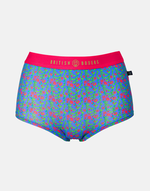 Multipack! 4 Pairs of Women's Bamboo Hipster Boxer Briefs – Boom Bloom!