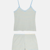 Women's Bamboo Lace Camisole Short Pyjama Set - Cornish
