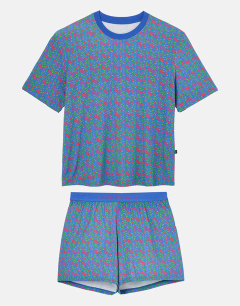 Women's Bamboo Short Pyjama Set - Boom Bloom!