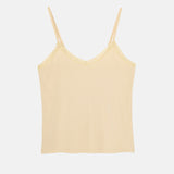 Women's Bamboo Lace Camisole Pyjama Set – Soft Sand