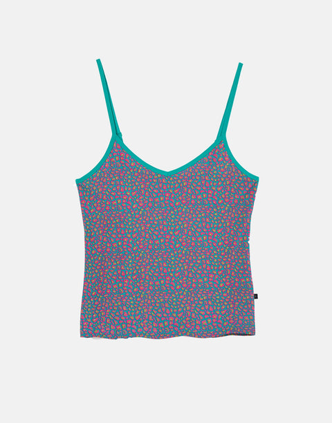 Women's Bamboo Camisole Short Pyjama Set - Spectra Leopard